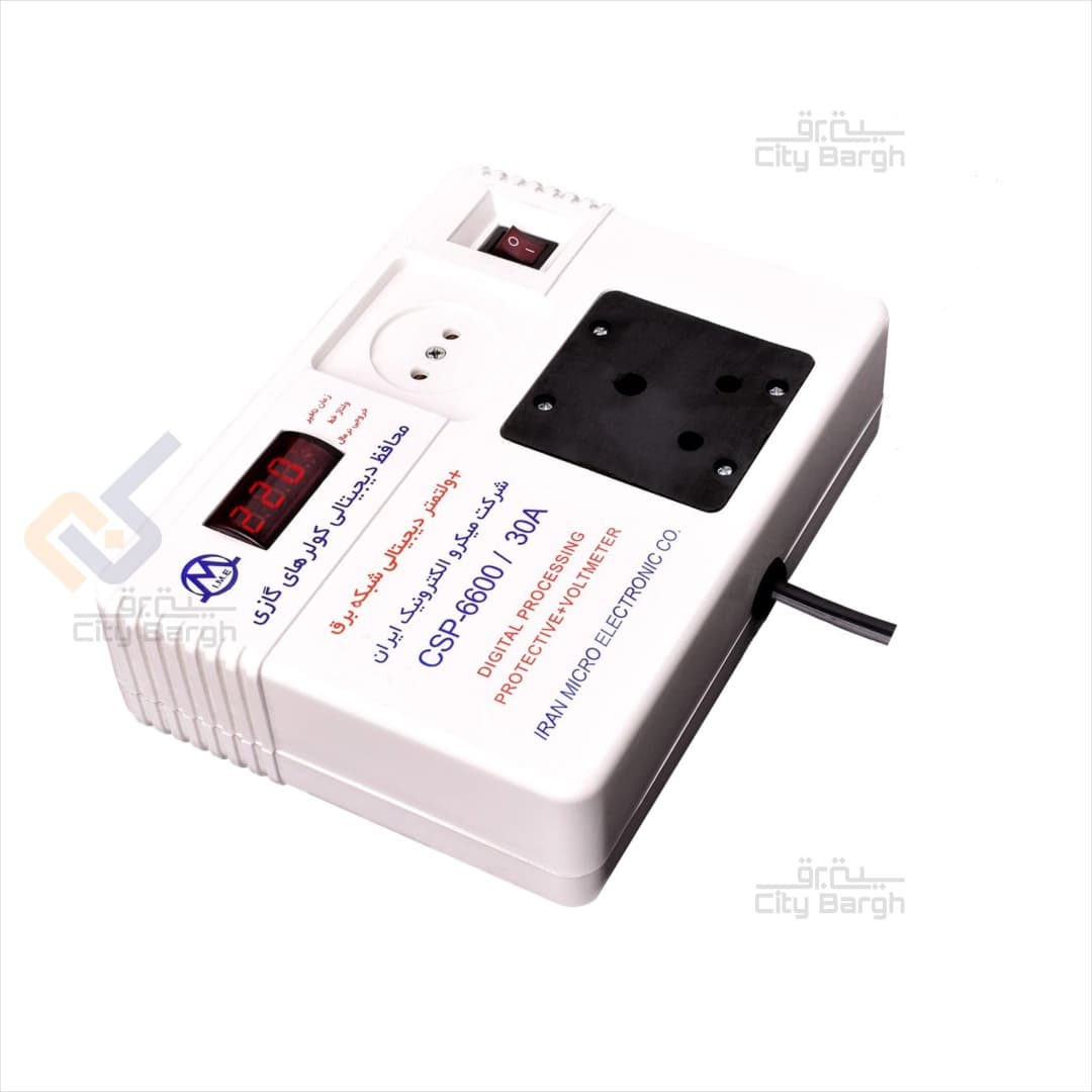 محافظ ولتاژ دیجیتال کولرگازی میکرومکس مدل CSP-6600 — تصویر ۲