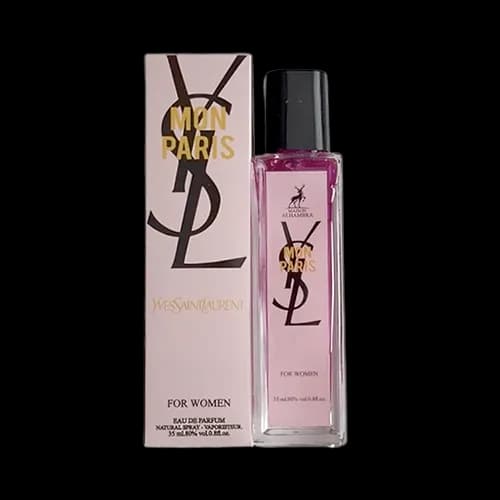 عطر جیبی الحمبرا ایو سن لورن مون پاریس ادو پرفیوم 35 میلی لیتر | Alhambra Pocket Yves Saint Laurent Mon Paris 35ml EDP