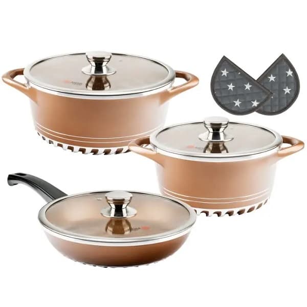 سرویس قابلمه 8 پارچه ایتالیا C مدل درب FLAT