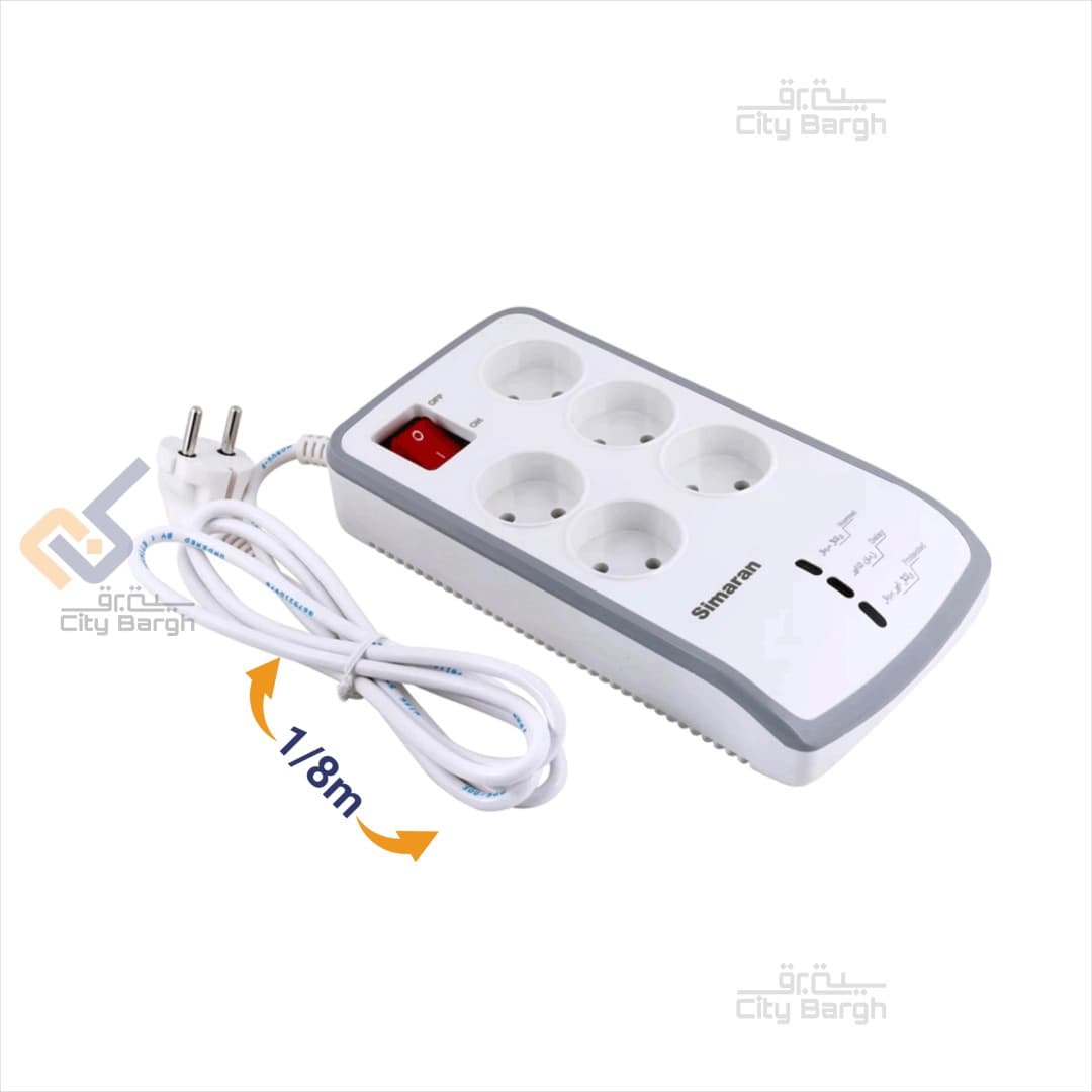 محافظ ولتاژ 5 راهی بدون ارت سیماران مدل SM-525-18-N — تصویر ۴