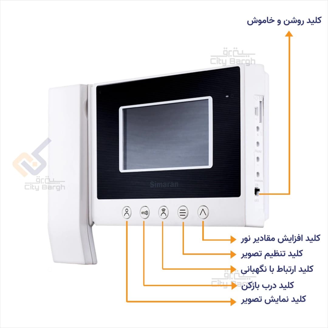 مانیتور 4.3 اینچ سیماران مدل 43TKM — تصویر ۳
