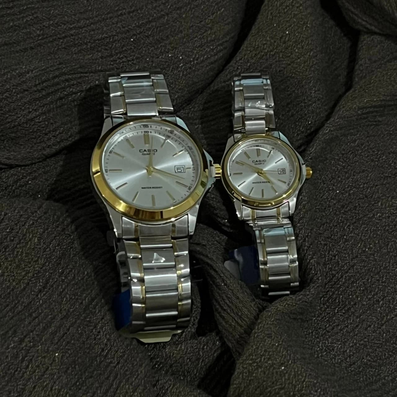 ساعت مچی دایره ای بند آهنی casio مدل quartz کد 612