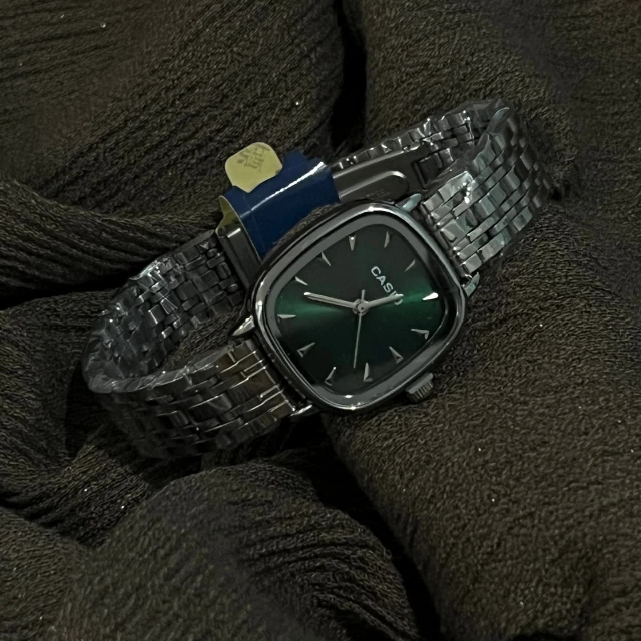 ساعت مچی مربعی بند آهنی casio مدل WR کد 610 — تصویر ۵