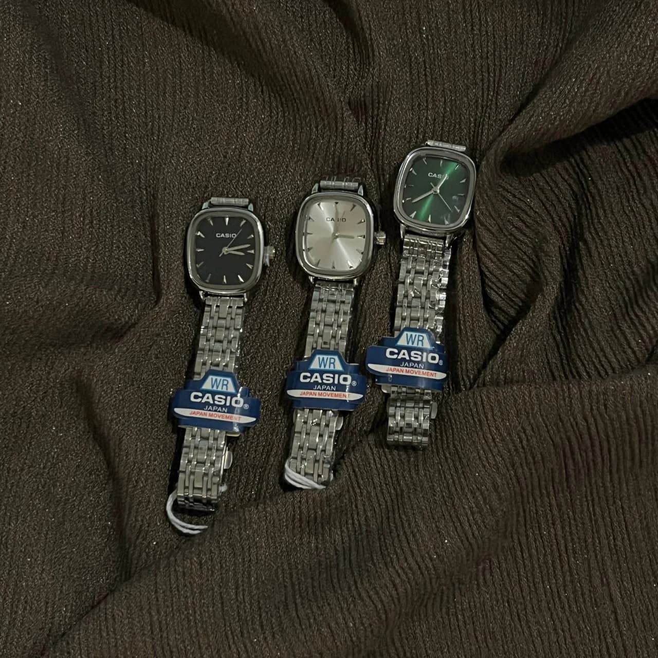ساعت مچی مربعی بند آهنی casio مدل WR کد 610