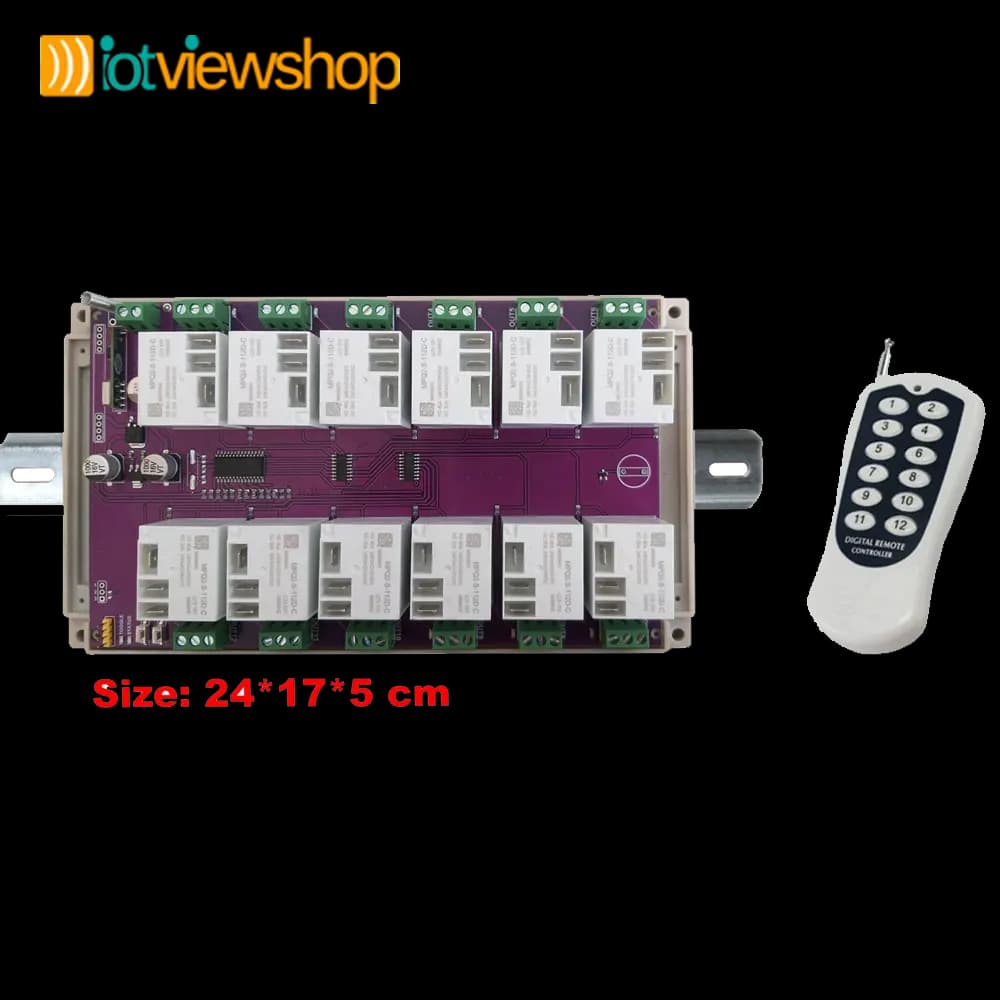 کنترل ریموتی 12 کاناله 30 آمپری LRC056