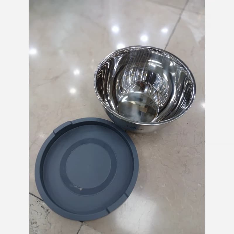 لگن استیل 4پارچه درب دار یونیک — تصویر ۵