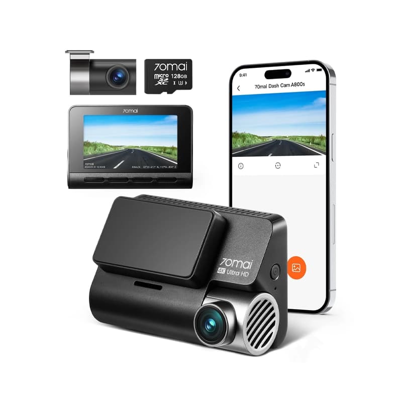 دوربین خودرو شیائومی 70mai Dash Cam A800S 4K + دوربین عقب RC06 — تصویر ۳