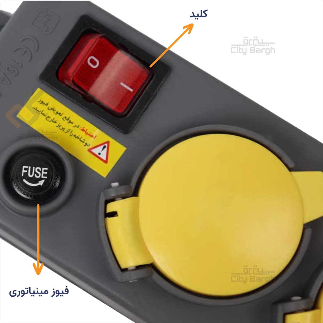 5 خانه با فیوز پارت الکتریک کد 551 — تصویر ۳