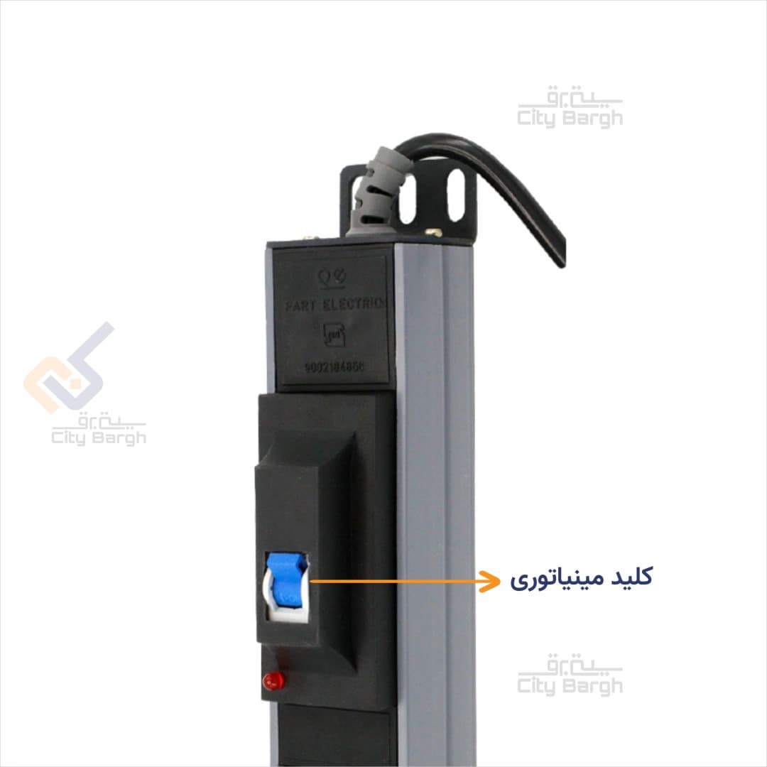 رک مونت 6 خانه با فیوز مینیاتوری پارت الکتریک — تصویر ۳