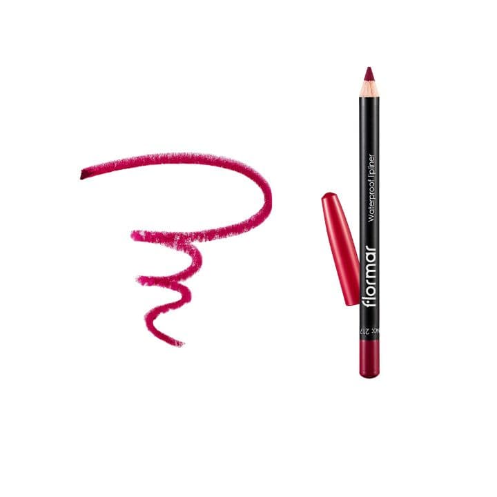مداد لب ضد آب فلورمار رنگ 217 Chic Crimson