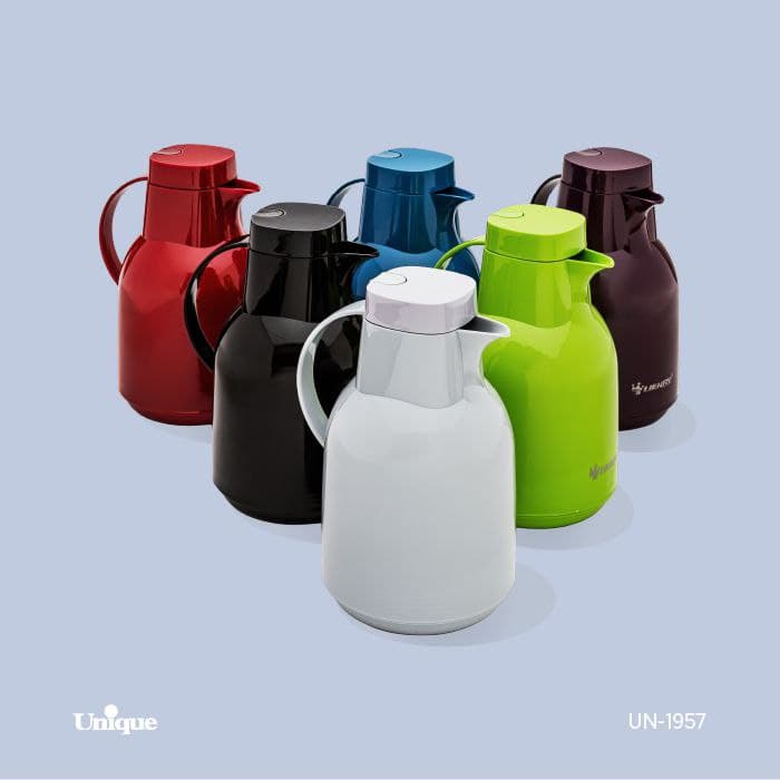 فلاسک 1/9 لیتر رنگی پنگوئن شیشه سبز