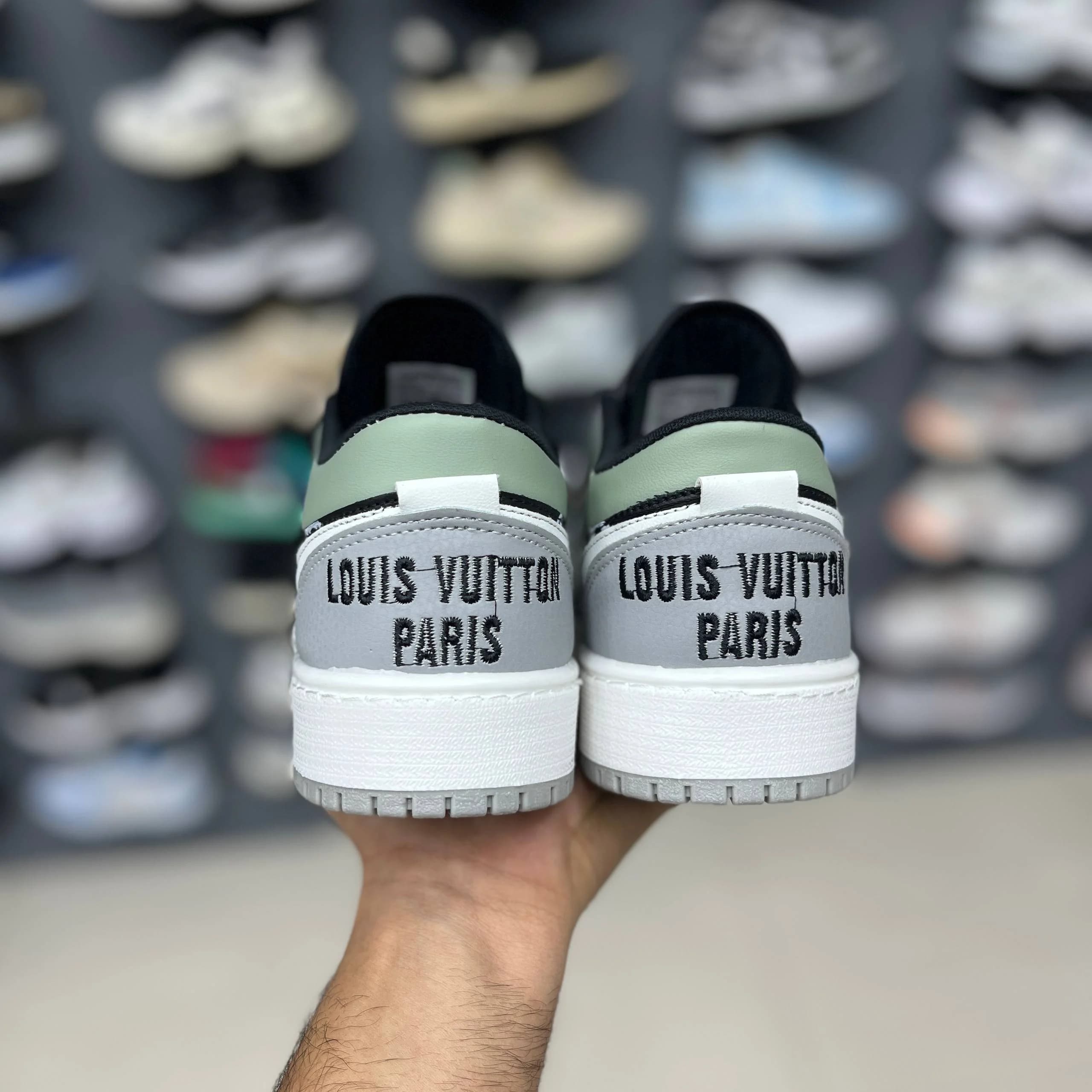 کتونی جردن 1 لویی ویتون Jordan 1 Louis Vuitton کد 465 — تصویر ۲