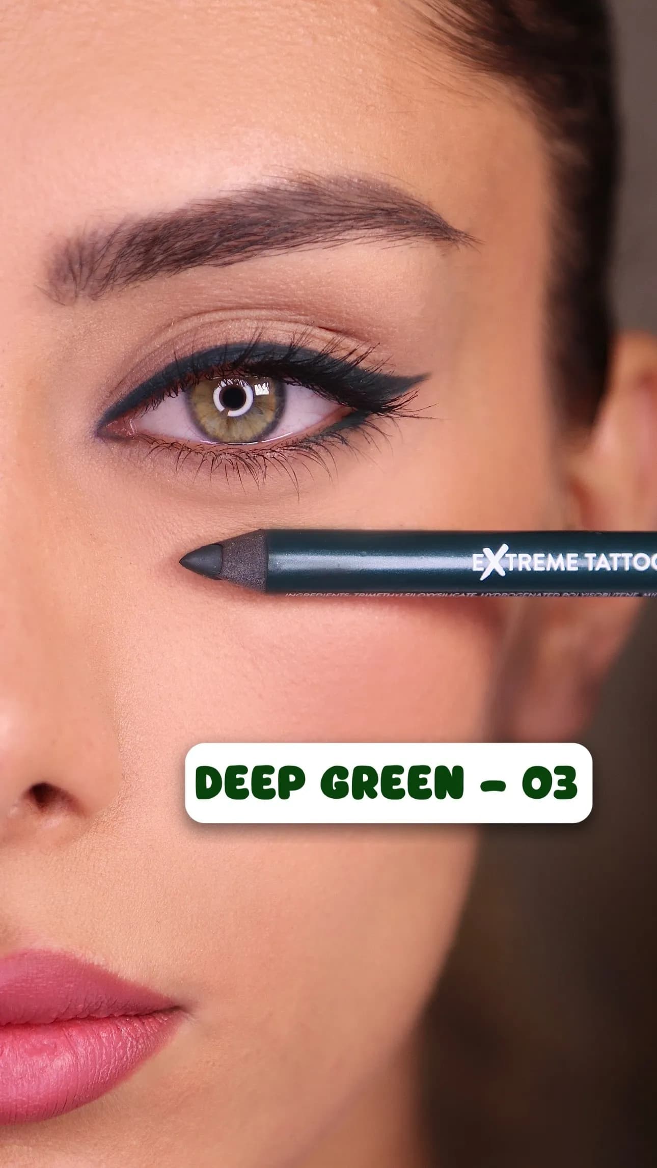 مداد چشم ژلی اکستریم تاتو فلورمار رنگ 003 DEEP GREEN — تصویر ۲