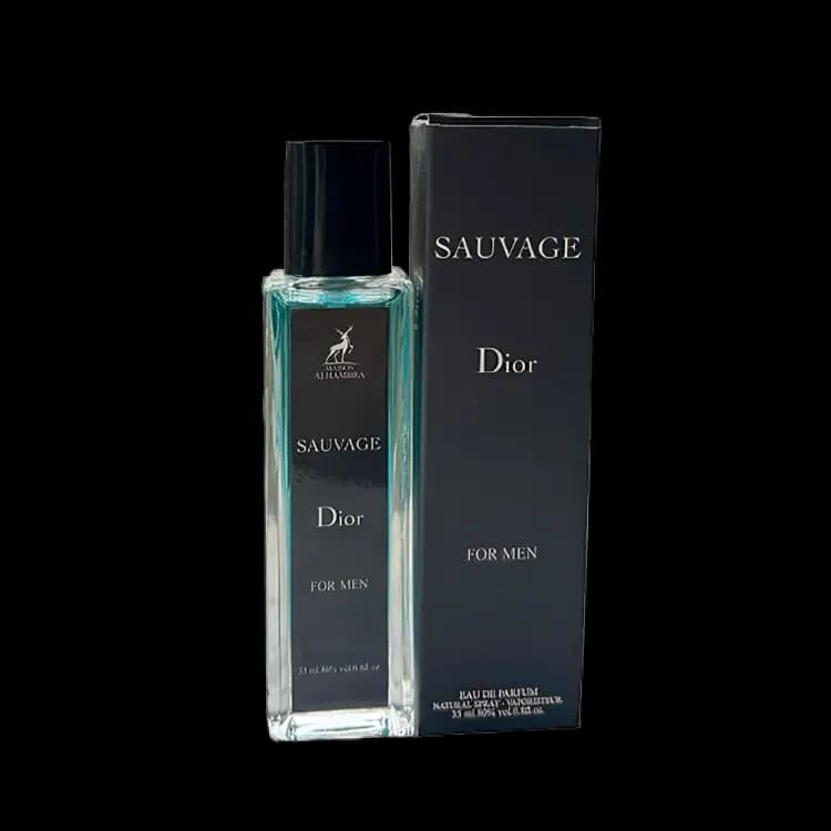 عطر جیبی الحمبرا دیور ساواج ادو پرفیوم 35 میلی لیتر | Alhambra Pocket dior sauvage 35ml EDP