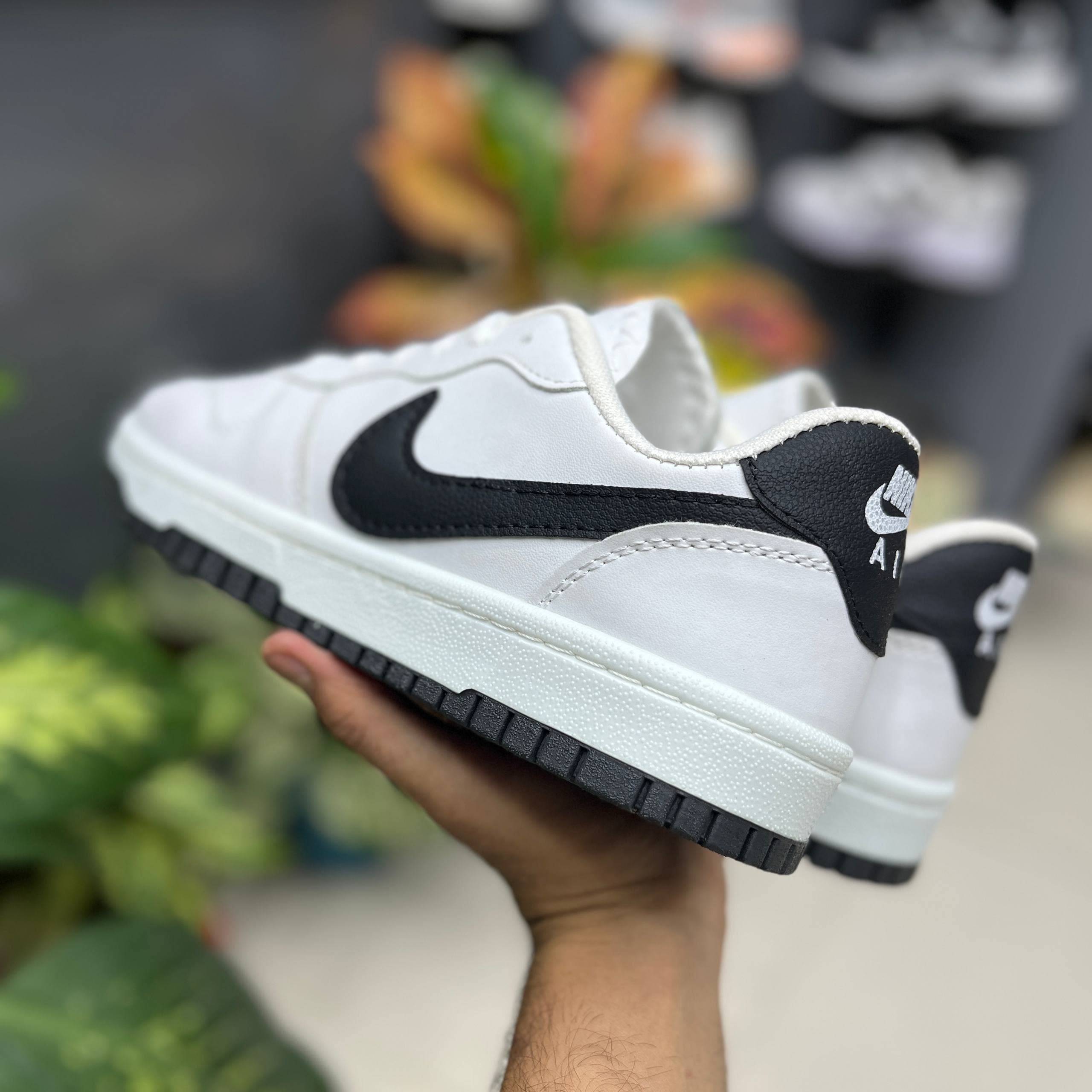 کتونی نایک ایرفورس مردانه سفید مشکی (Nike Air Force)کد 381 — تصویر ۵