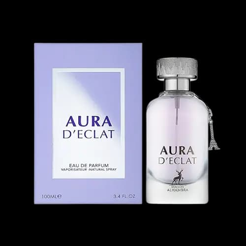 عطر و ادکلن الحمبرا لانوین اکلت (آورا د اکلت) ادو پرفیوم 100 میلی لیتر شرکتی | Alhambra Aura D`Eclat 100ml EDP