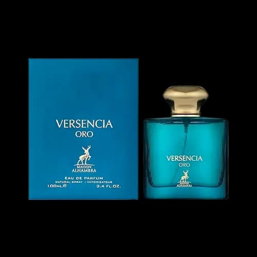 عطر و ادکلن الحمبرا ورساچه اروس (ورسنسیا ارو) ادو پرفیوم 100 میلی لیتر شرکتی | Alhambra Versencia Oro 100ml EDP