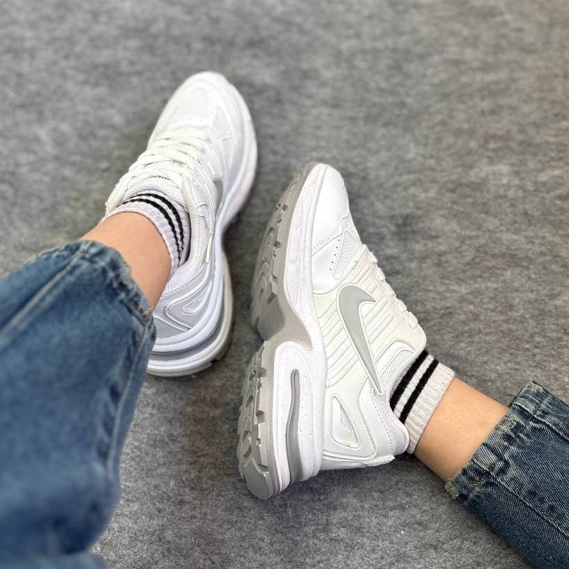کتونی نایک (Nike)زنانه رنگ سفیدطوسی کد 344 — تصویر ۵