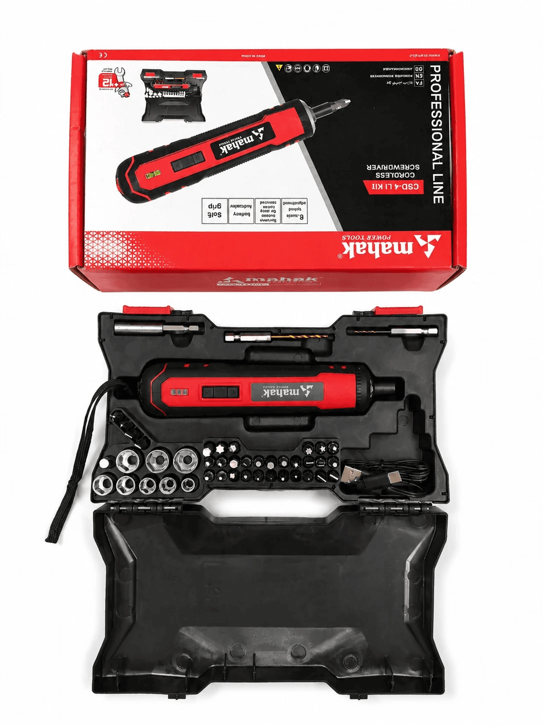 پیچ‌گوشتی شارژی محک مدل CSD‑4 LI KIT