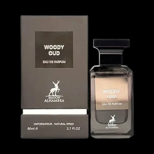عطر و ادکلن الحمبرا تام فورد عود وود (وودی عود) ادو پرفیوم 80 میلی لیتر شرکتی | Alhambra Woody Oud 80ml EDP