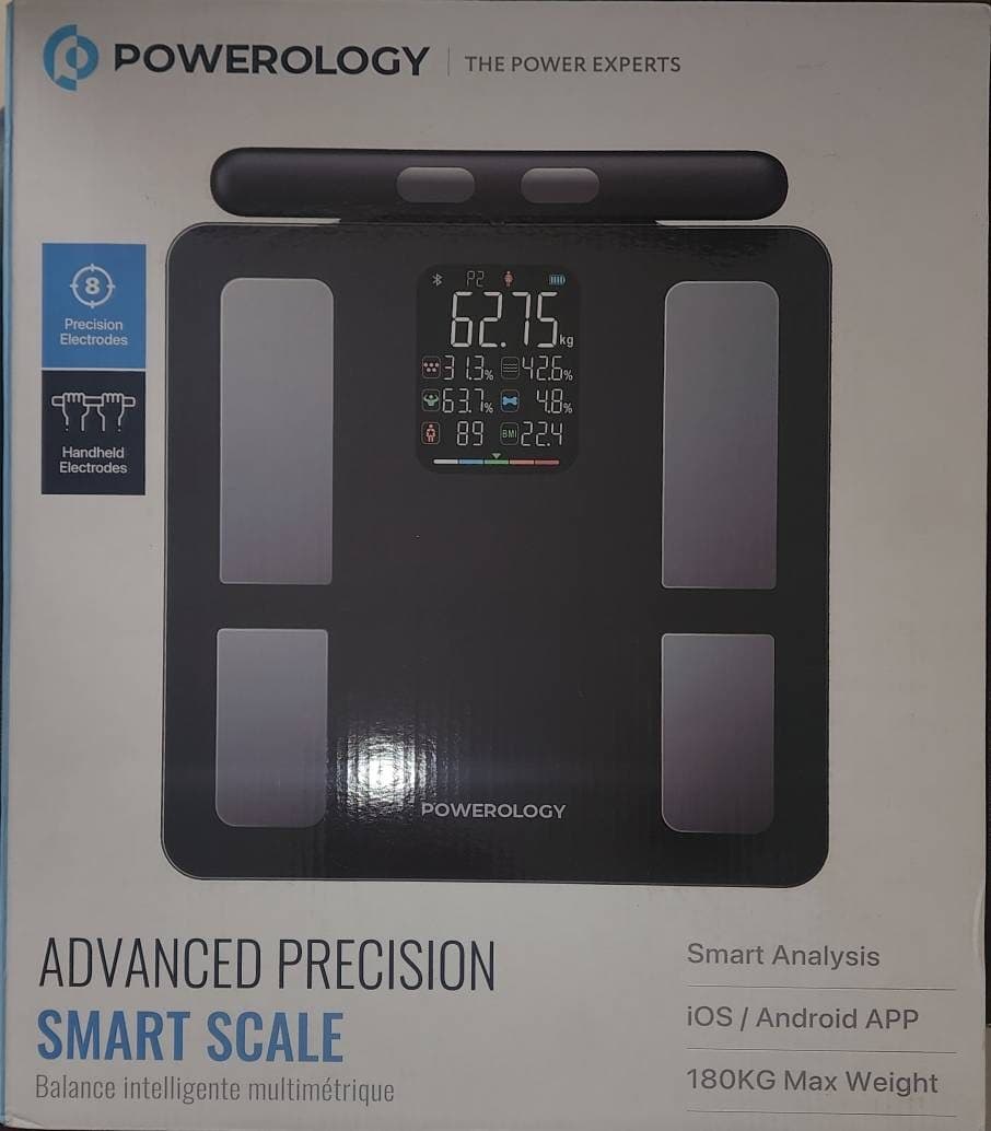 ترازو هوشمند آنالیز بدن پاورولوژی Advanced Precision با ۸ الکترود و تحمل وزن ۱۸۰ کیلوگرم — تصویر ۵