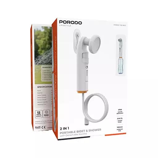 دوش و بیده پرتابل 2 در 1 پرودو مدل PDLFSTPB55WH — تصویر ۵