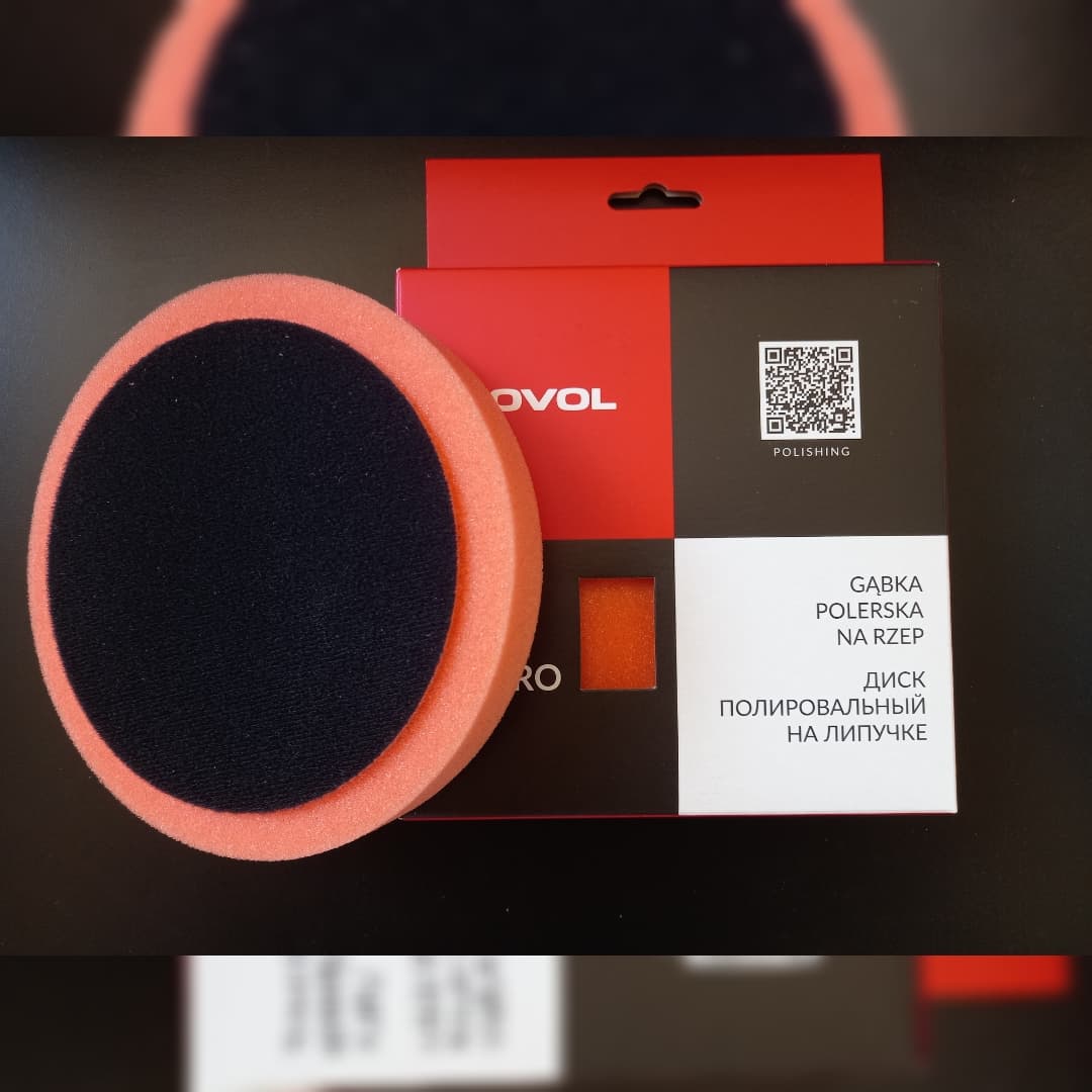 پد پولیش نارنجی نوول 30 میلی متر – novol velcro polishing sponge orang 30mm — تصویر ۲
