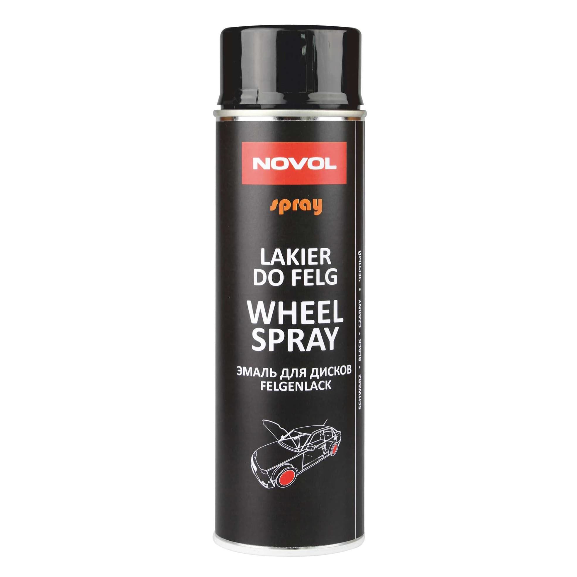 اسپری رنگ رینگ مشکی نوول – NOVOL SPRAY WHEEL SPRAY BLACK