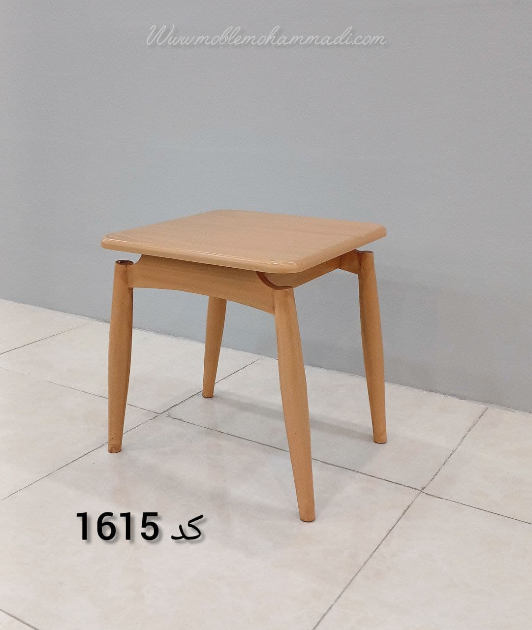 میز عسلی کد 1615 شامل دو عسلی و جلومبلی — تصویر ۴