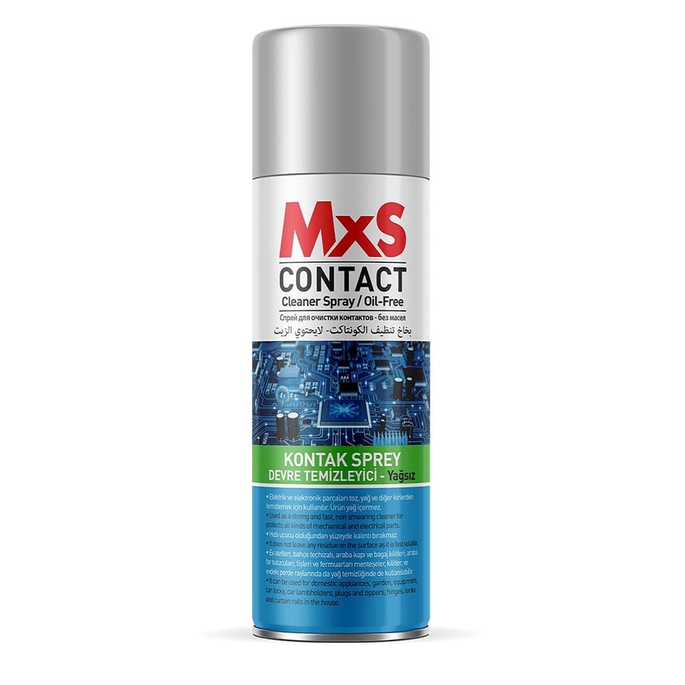اسپری کنتاکت شور خشک ۴۰۰ میلی لیتر ام ایکس اس – MXS Contact Spray – Oil Free