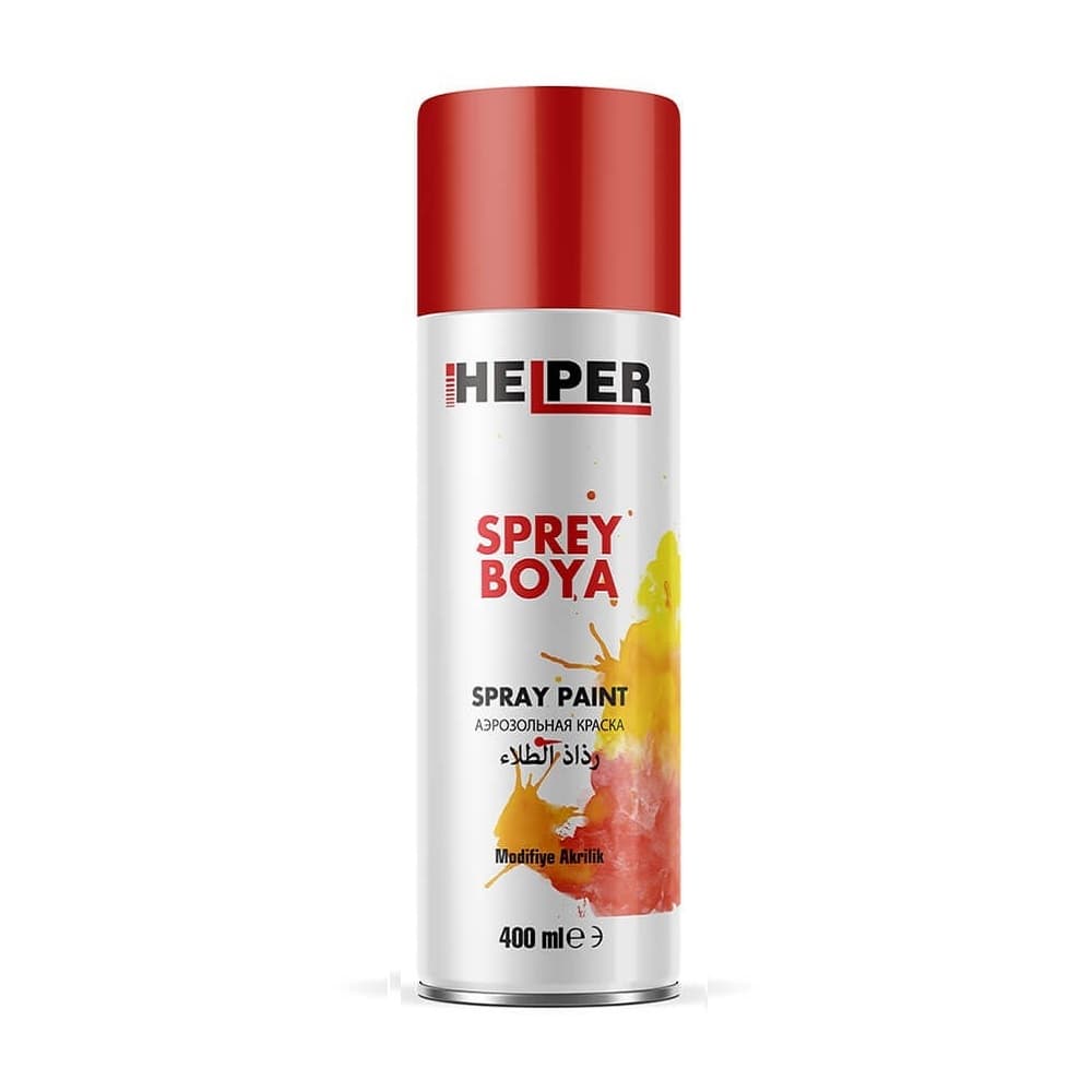 اسپری رنگ اکریلیک قرمز ترافیکی رال 3020 هلپر – HELPER – RAL 3020 – Traffic Red – Spray Paint