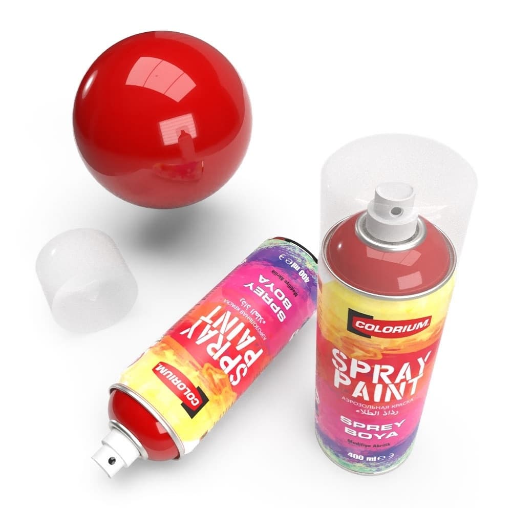 اسپری رنگ آکریلیک قرمز ترافیکی رال 3020 کلوریوم – Colorium – RAL 3020 – Traffic Red – Spray Paint