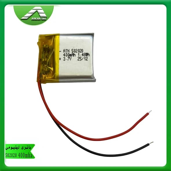 باتری لیتیومی آدامسی 502020 400mAh