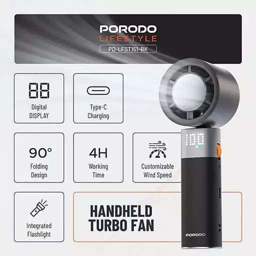توربو فن دستی HANDHELD پرودو مدل PDLFST151BK — تصویر ۵