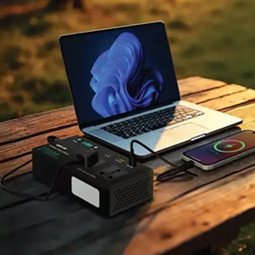 پاورژنراتور ۱۵۰ وات volt mate با ظرفیت ۲۷ هزار میلی آمپر گرین لاین مدل GNVTMTE27PBBK — تصویر ۳