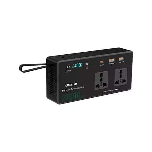 پاورژنراتور ۱۵۰ وات volt mate با ظرفیت ۲۷ هزار میلی آمپر گرین لاین مدل GNVTMTE27PBBK — تصویر ۴