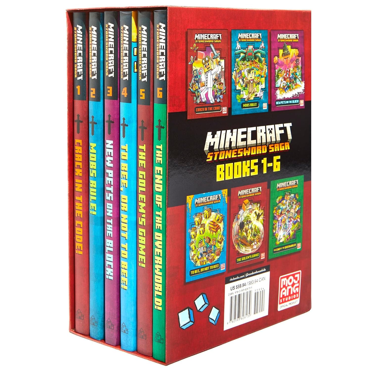 پک Minecraft Stonesword Saga Books 1-6 مجموعه 6 جلدی حماسه شمشیر سنگی ماینکرفت — تصویر ۲
