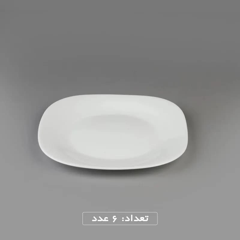 سرویس غداخوری 6 نفره 26 پارچه آرکوپال | سفید قالب مربع — تصویر ۵