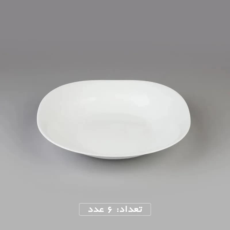 سرویس غداخوری 6 نفره 26 پارچه آرکوپال | سفید قالب مربع — تصویر ۳