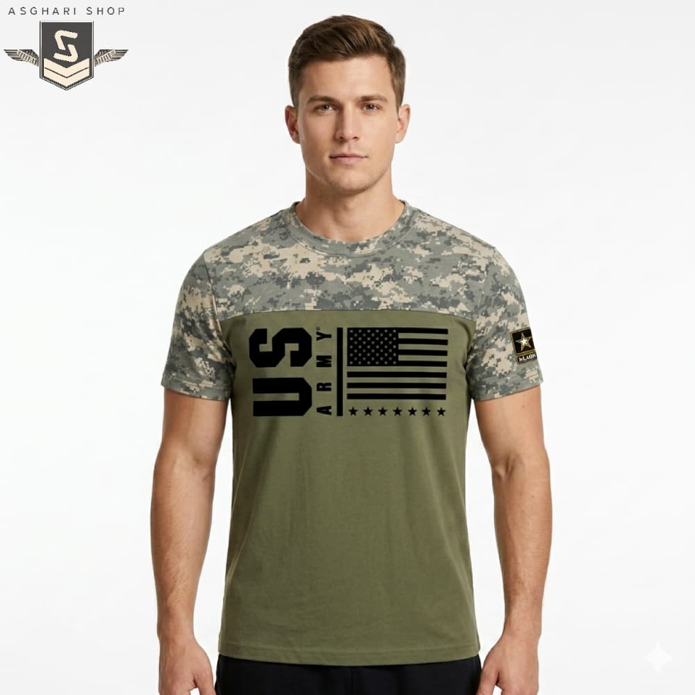 تیشرت تاکتیکال مردانه طرح US ARMY — تصویر ۲