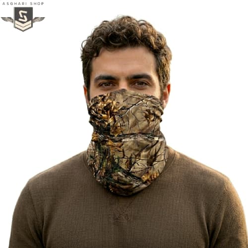 اسکارف سوزنی طرح استتار جنگلی