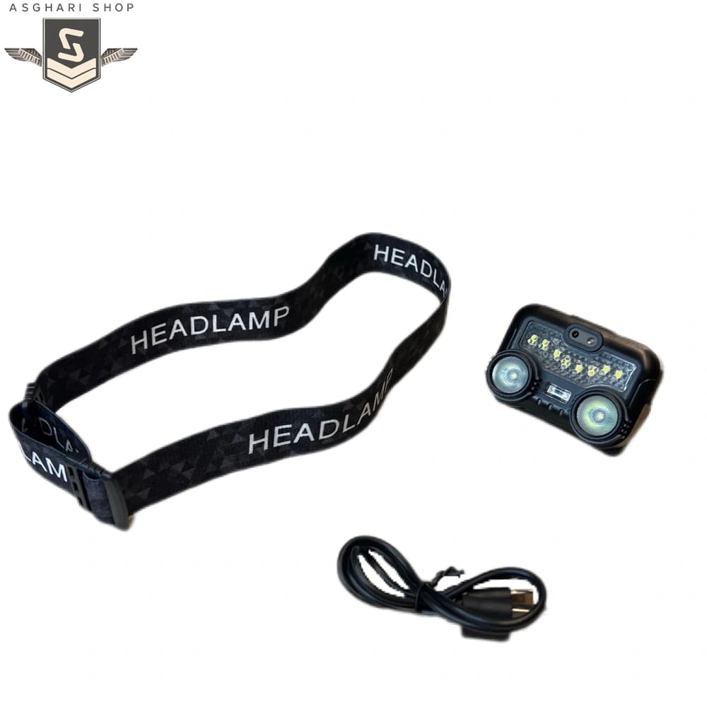 چراغ پیشانی شارژی LED چندحالته مدل Headlamp — تصویر ۲