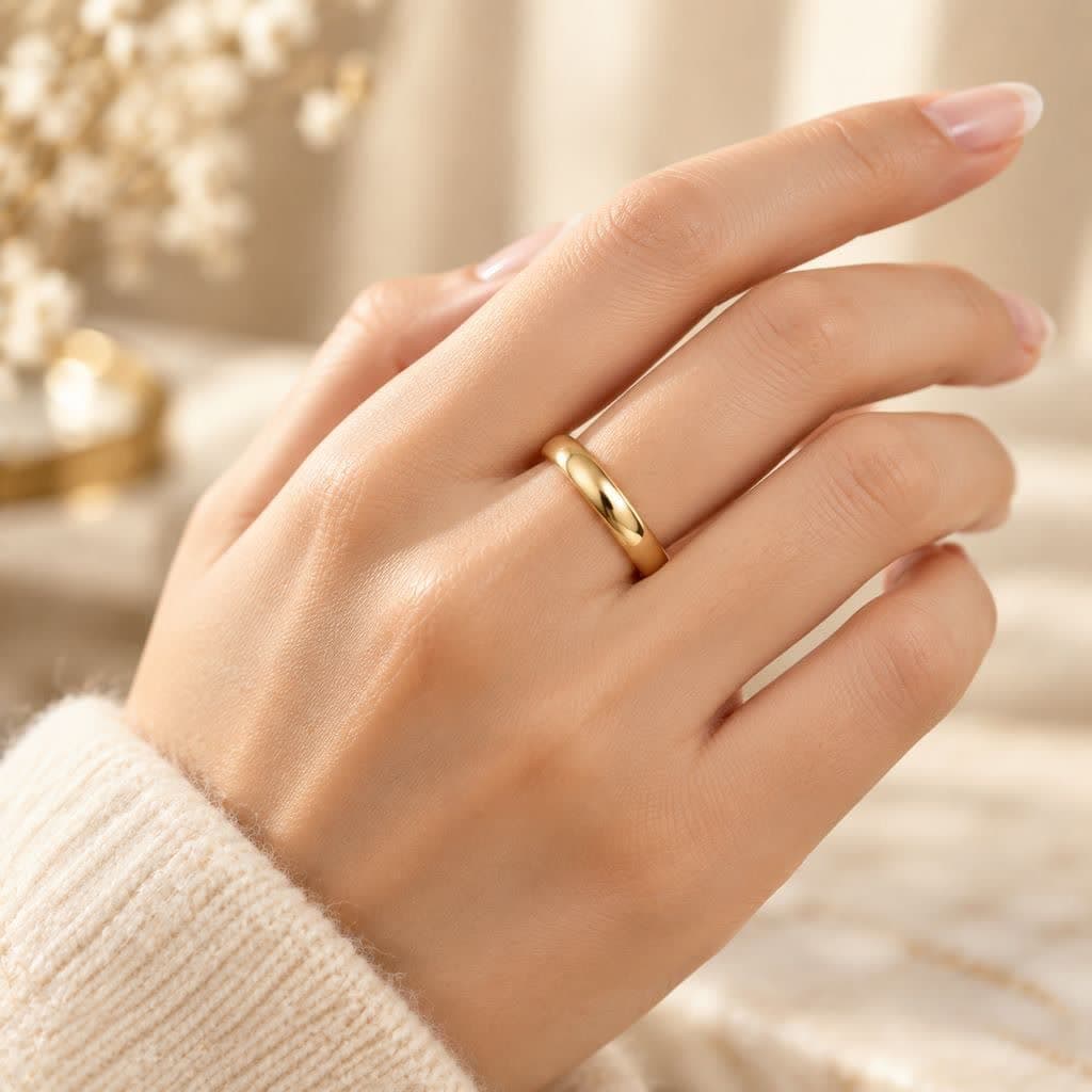 حلقه طلا_رینگ ساده