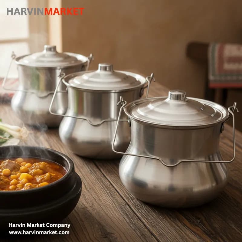 ظرف پخت دیزی آلومینیومی مدل پیر پناهی سایز 36 — تصویر ۳