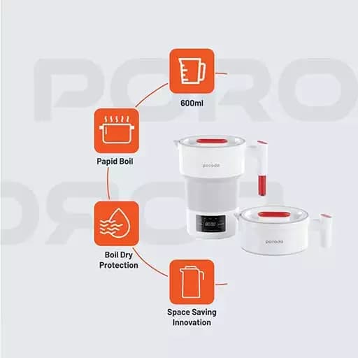 کتری جمع شونده مسافرتی پرودو مدل PD-KTLD8550W-WH — تصویر ۵