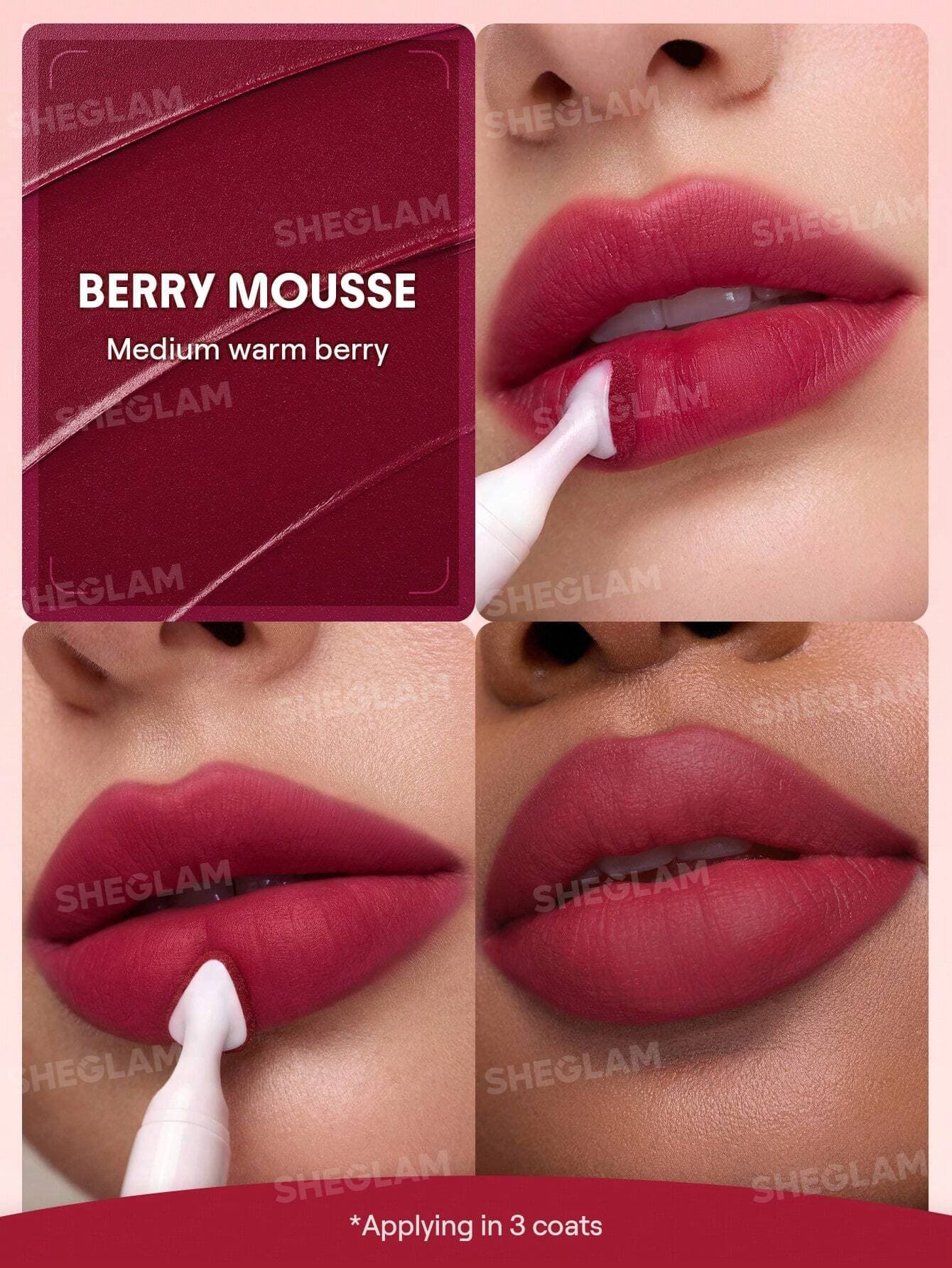 رژ لب مارشمالو شیگلم Marshmallow | رنگ 331 Berry Mousse — تصویر ۲