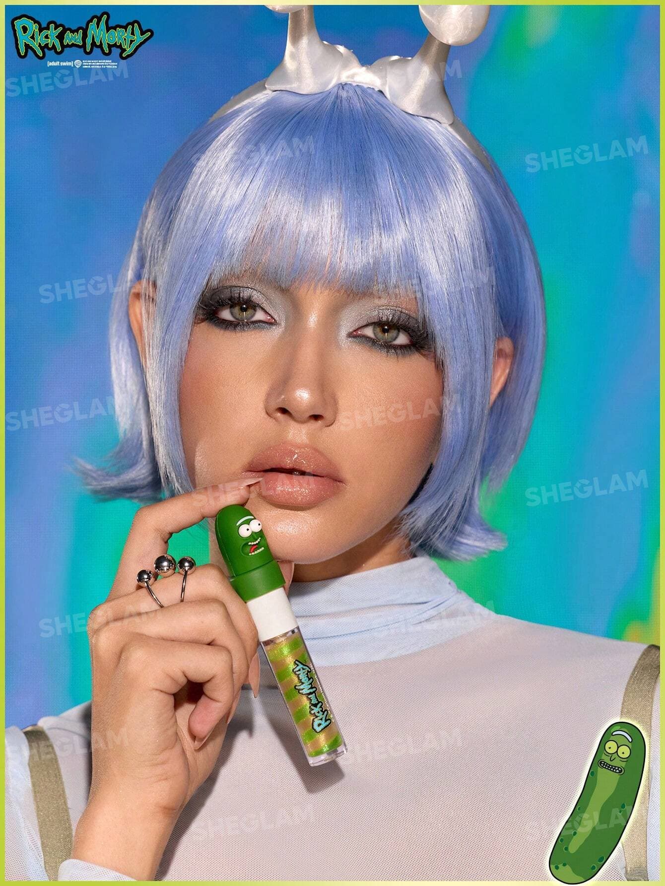 لیپ گلاس شیگلم ریک اند مورتی Multiverse Swirl | رنگ Pickle Rick — تصویر ۵