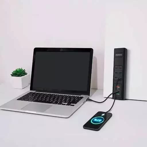 هاب شارژ مولتی پورت 85 وات پرودو مدل PD-FWCH031-BK — تصویر ۳