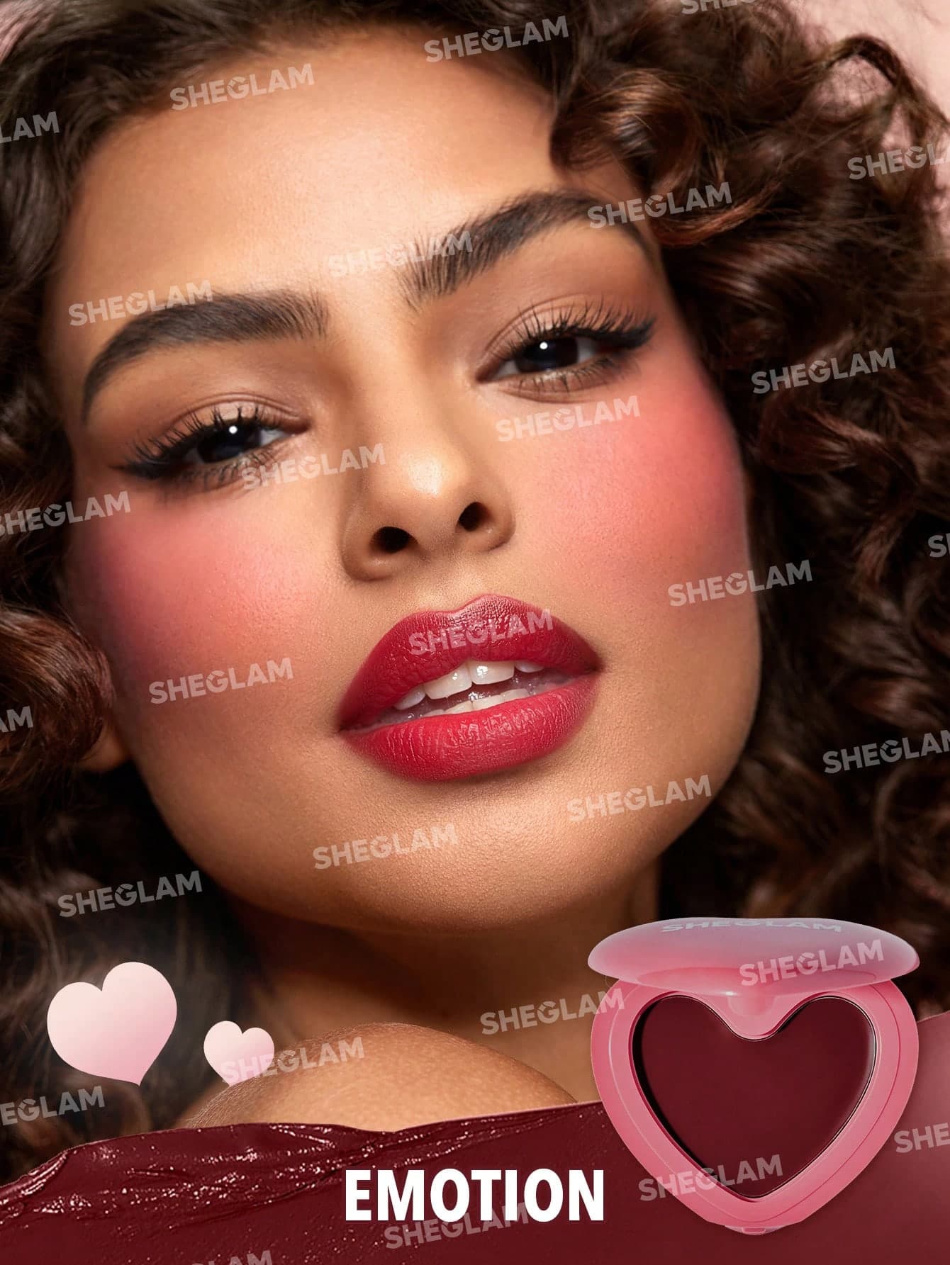 رژگونه کرمی قلبی شیگلم Playing Cupid | رنگ Emotion — تصویر ۳