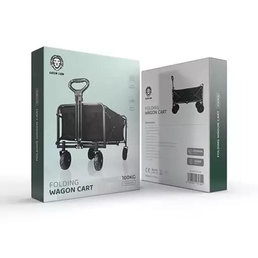 چرخ دستی واگن تاشو ۱۵۰ لیتری گرین لاین مدل GNHDWGN150BK — تصویر ۳